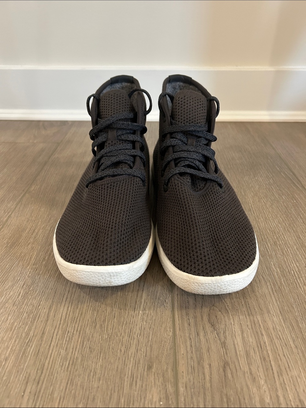 Allbirds Tree Toppers Men's Lightweight Grey Knit Sneakers with White Sole